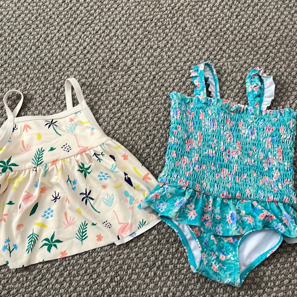 EUC swimsuit and swim top for 18-24 months